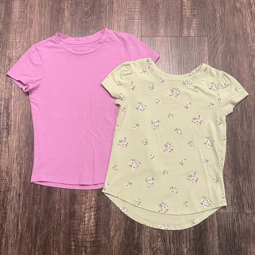 2/$6 • Floral + Purple T-Shirt Bundle 4T